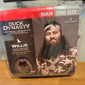 Duck Dynasty Willie Robertson Adult Halloween Costume New One Size